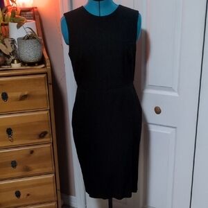 Ann Taylor Classic Black Midi Dress